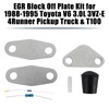 Areyourshop EGR Block Off Plate Kit for 1988-1995 To-yo-ta V6
