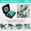 LEKOMESH Tile Hole Saw Kit - (6/8/10/25/35/50/65mm+10mm Finger Bit+50mm Chamfer