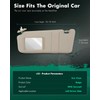 SCITOO Car Sun Visor Assbembly with Mirror Replacement for 2009-2016