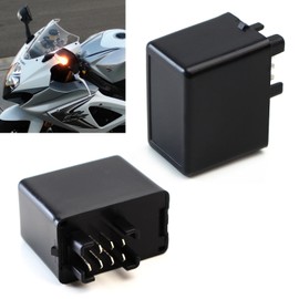 iJDMTOY 7-Pin Plug-N-Play Electronic LED Flasher Relay Hyper Flash Fix Compatible with Suzuki GSX GSXR SV DL Motorcycle Bike Installing LED Turn Signal Bulbs