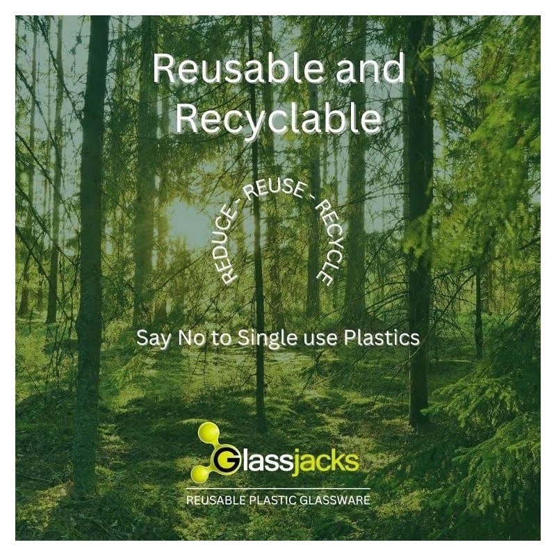 Glassjacks Ltd PLASTIC CHAMPAGNE FLUTE - EPERNAY | Reuse 1000's