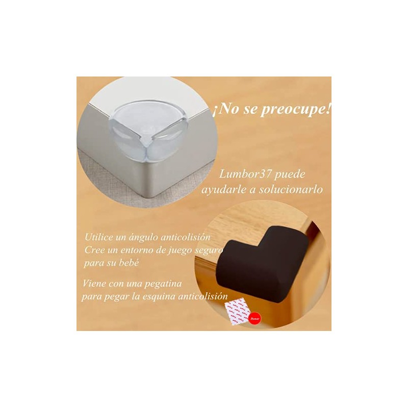 Lumbor37 Protectores Esquinas Protector Anticolisión de Rincón de Mesa Protector