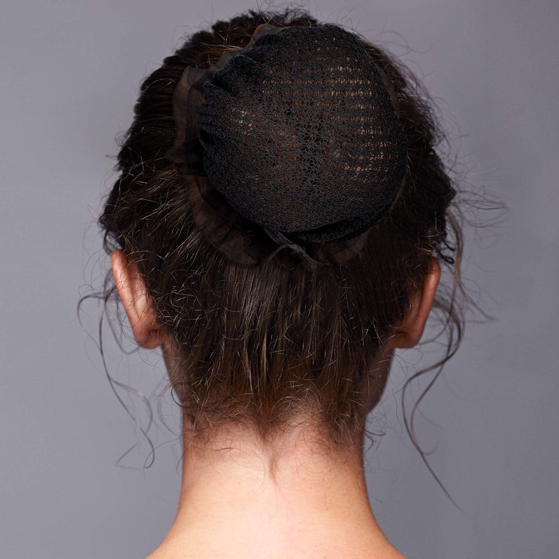 Waydress 8 Pcs Ballet Hair Net Bun Cover Invisible Elastic