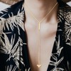 LUTER Long Necklace, Long Gold Necklaces for Women Exquisite Necklace