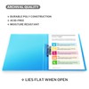 CRANBURY Punchless Clamp Binder (Blue), 8.5x11 Folder with Metal Clip,