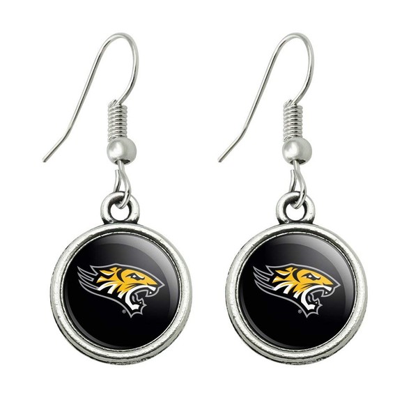 Towson University Tigers Logo Novelty Dangling Drop Charm Earrings