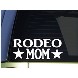 EZ-STIK Rodeo Mom stickerH309 8.5 inch Wide Vinyl Quarter Horse Cowboy Bull Cattle