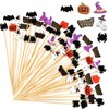100Pcs Halloween Cocktail Picks, Halloween Toothpicks for Appetizers