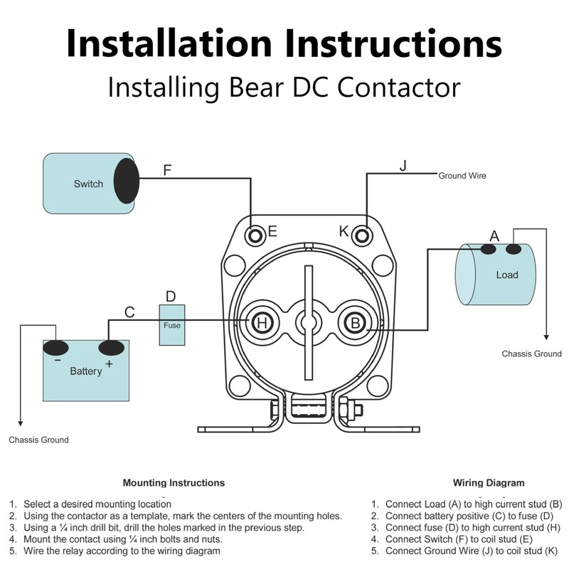 Trombetta 114-1211-020-02 Starter Bear 12V Contactor Solenoid Relay 200A –