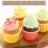 HARFINGTON 100 Pcs Standard Cupcake Liners Cupcake Cups Disposable Oven