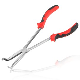 LEONTOOL 11 Inch Long Reach Hose Grip Pliers with Serrated Jaws for Hard-to-Reach Spaces