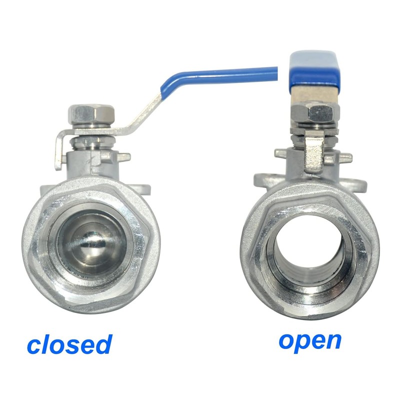 Full Port Ball Valve Stainless Steel Female Thread 3/4in 1000