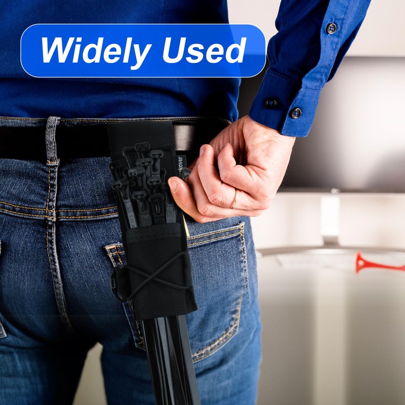 Zip Tie Organizer, Large Capacity Cable Tie Holder with Adjustable