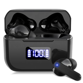 Wireless Earphones, Bluetooth Earphones, Touch Control, LED Numerical Display, Hi-Fi Sound Quality, Single Ear/Binaural, Compact, Lightweight, Comfortable Wearing, Type-C Rapid Charging, Built-in