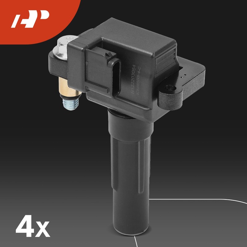 A-Premium Set of 4 Ignition Coil Pack and Iridium Spark