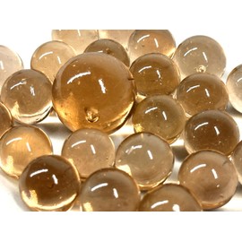 Big Game Toys~25 Glass Marbles Axolotl Translucent Clear Peach/Pink Game Pack (24 Player, 1 Shooter) Decor/Vase Filler/Aquarium