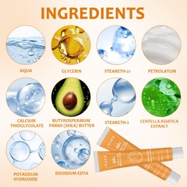 Pack of 3 Hair Removal Cream Face Hair Removal Cream, Hair Removal Cream Face Upper Lip Hair Cream, 20 g Facial Hair Removal Cream Gentle Formula, Soothing Painless Effective