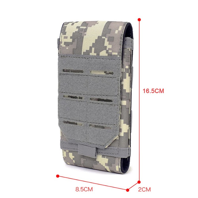 Bolsa de teléfono táctica de nailon resistente al agua, pequeña