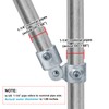 GBGS 2 Pack Swivel Socket Clamp,Fits 1-1/4" Nominal Structural Pipe(Actual