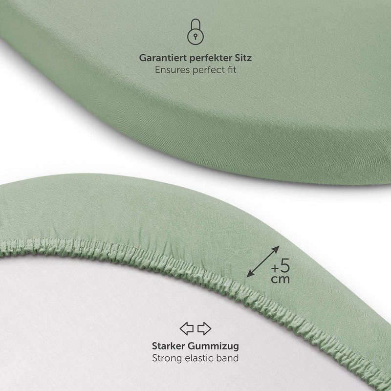 Laleni Premium fitted sheets for the rollaway bed, breathable fitted