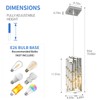 FDPBY Chrome Pendant Lighting Modern Pendant Light, Mini Crystal Chandeliers,Adjustable