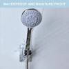 Peirnum Shower Head Holder, Strong Adhesive and Waterproof Holder Silver