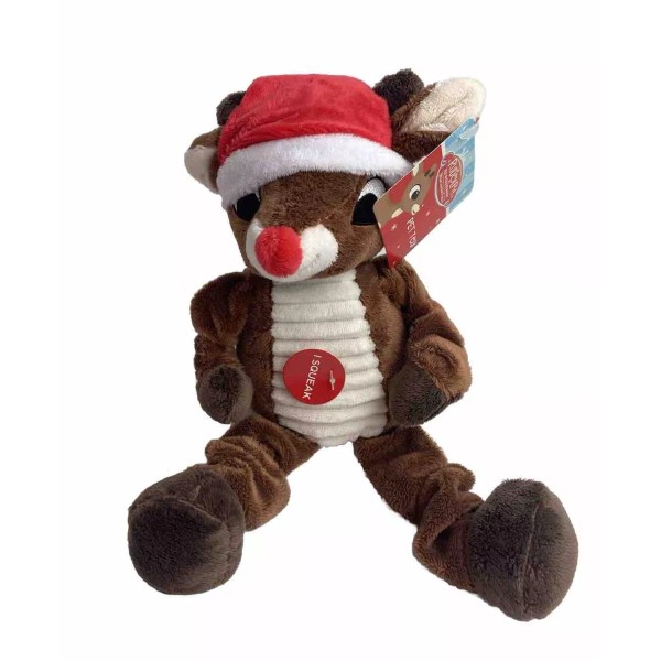 Dan Dee Rudolph The Red Nose Reindeer Dog Toy 11in