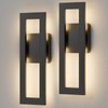 LamQee 14" Modern Outdoor Wall Lights, 3000K 1000LM Integrated LED