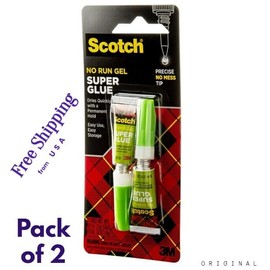 SUPER GLUE GEL pack of 2 with Permanent Hold Dries Quickly Universal All Purpose