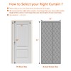 Wohomzy No Magnetic Thermal Door Curtain Fits Doors Size 32"x80"，Curtain
