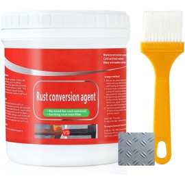 winblot Rust Conversion Agent 300g, Multi-Functional Anti-Rust Paint, Water-Based Metallic Paint, Rust Remover for Metal,Universal Anti-Rust Paint Rust Removal Conversion Agent (Grey)