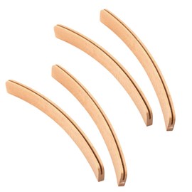 ideamall Wooden Card Stand, Playing Cards, Curved, Fashionable, Set of 4