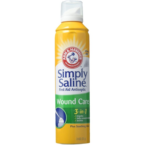 Simply Saline Wound Wash 3-in-1 Spray - 7.1 oz, Pack of 2
