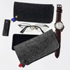 Pebipoo 3 Pcs Felt Eyeglass Case Soft Slip In Glasses