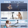 70.9" Auto Face Tracking Tripod 360° Rotation with Lights, Motion