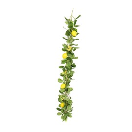 Abaodam Lemon Cane Eucalyptus Garland With Flowers Berry Wreath Wedding Decor Fake Vines Artificial Fruit Hanging Summer Decor