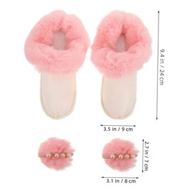 WOONEKY Luxurious Plush Liner for Women's Shoes Warm Furry Insoles for Winter Slipper Inserts Windproof and Easy to Wash Comfortable Fit Size 38-39
