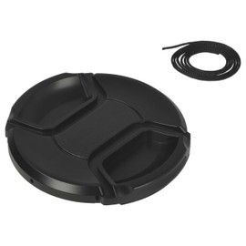 vhbw Lens Cap 72mm Compatible with Sigma 17-70mm 2.8-4 DC Macro OS HSM Camera - Plastic, Black, with Inner Grip