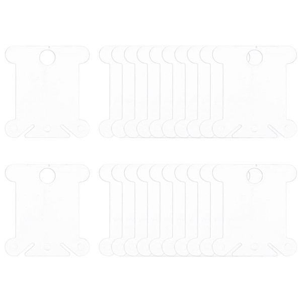 sourcing map 300pcs Embroidery Floss Bobbins, 1.5" x 1.4" with