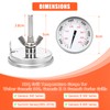 Denmay 67088 67731 Accurate Grill Thermometer for Weber Genesis 300,