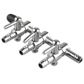 5MM 3 Way Aquarium Manifold Air Flow Pump Splitter Control lever Valve Airline Tube Connector