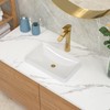 Lordear Vessel Sink Bathroom Semi Recessed Sink 19 x 12