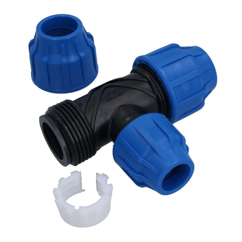 20 x 20 x 20mm MDPE Tee T-Piece Water Pipe