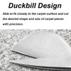 Carpet Pile Scissors, Carbon Steel Duckbill Napping Shears Mini Portable