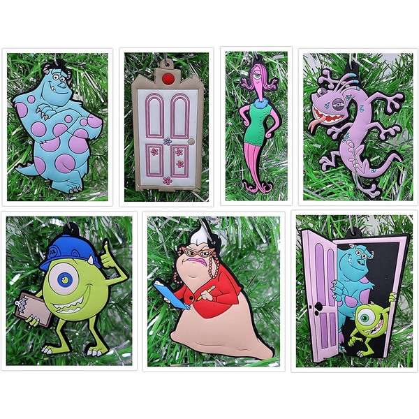 Monsters Inc. Christmas Ornament Set with Sulley, Mike Wazowski, Roz,