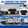 HORIZVA RV Tire Covers 2 Pack,Dual Axle Wheel Cover, Fit