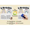 Boho Rainbow Birthday Charts- Laminated 14x19.5 - Classroom Posters and