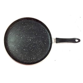 YADNESH Non-Stick Dosa Tawa Crepe Pan, 10-Inch, Metal, Bakelite Handle, 4mm Thickness