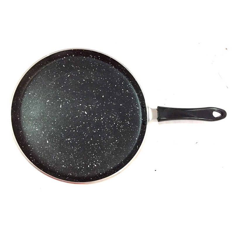 YADNESH Non-Stick Dosa Tawa Crepe Pan, 10-Inch, Metal, Bakelite Handle,
