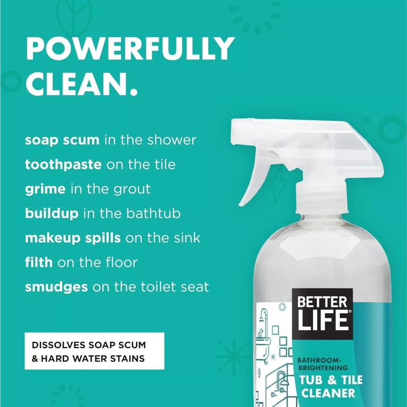 Betterlife Better Life Natural Tub and Tile Cleaner Tea Tree